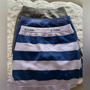 IZOD Boyshort Panties set/3. NWOT